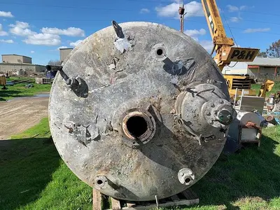 Reactor, 1,500 Gallon, 316 S/st, Jkt, 6' X 7', DT/DB, 75 PSI #L743661