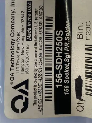 USED QA TECHNOLOGY PROBE SOCKET 0.250" STROKE SOLDER CUP LOT OF 72
