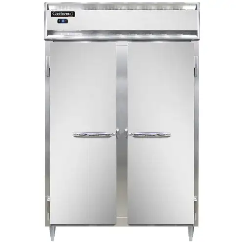 Continental D2FSNSS 52" Designer Line Two Section Reach In Freezer, (2) Left/right Hinge Solid Doors, 115v