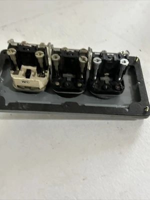 Allen Bradley Push Button Control Panel  Emerg. Stop,Run,Off/On Fast Shipping!