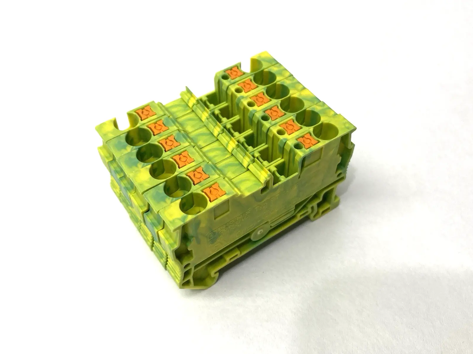 USED PHOENIX CONTACT PROTECTIVE CONDUCTOR TERMINAL BLOCK 3211766 LOT OF 6