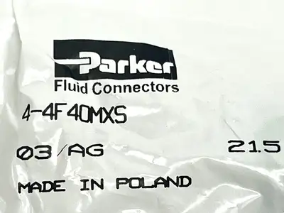 4-4F4OMXS | Parker  Triple-Lok 37 Degree Flare JIC Tube Fitting LOT OF 2 - New