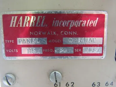 Harrel CP641AF Ser. 126 Digi Panel CPU Micro Processor Assembly 115V