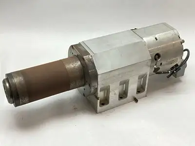 USED FISCHER SPINDLE 127992 MILL HEAD FF75 M00X225/12-12/18 HSK-F63