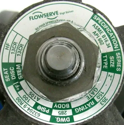 NEW FLOWSERVE API602 GATE VALVE 2" SERIES 353 63204-9R00 ASME B16.34