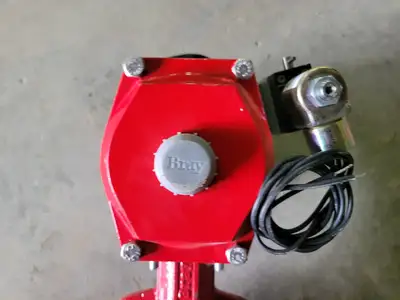 6" Butterfly Valve w/ Pneumatic Actuator and Solenoid Operator
