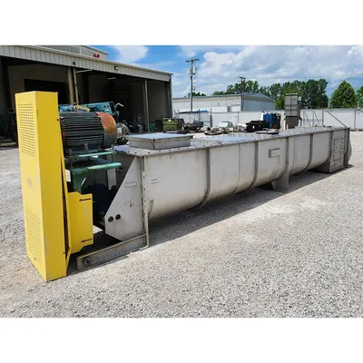 GEA Continuous Stainless Steel HeavyDuty Industrial Paddle Mixer Pug Mill Unused