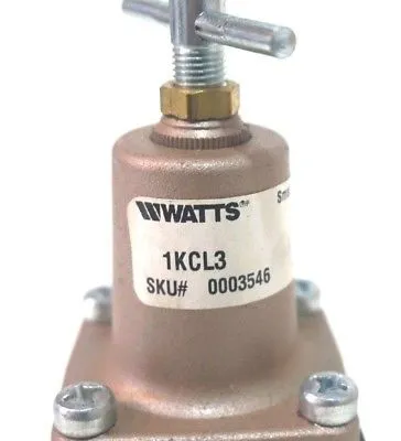 NEW WATTS 1KCL3 PRESSURE REGULATOR