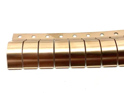 Thin Copper Fingestrip Contactor 40-Contact Fingers-7/16" 20" Overall Length - New Other