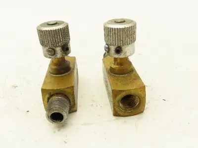 Parker PN400B Flow Control Needle Valve 1/4" NPT 2000PSI Lot of 2