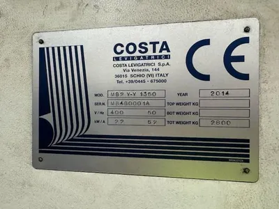 2014 COSTA LEVIGATRICI MB4B0001A Surface Finishing | Bowland Trading Ltd (21)