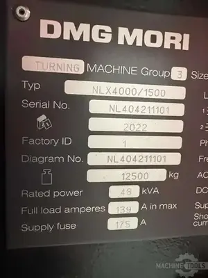 Used 2022 DMG NLX4000/1500 CNC Lathes Illinois US | Perfection Global, LLC. #1371461
