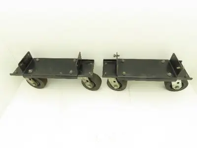 Lincoln Electric Powerwave Front Caster Wheels With Brackets For Welder Lot of 2
