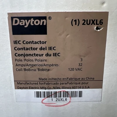 New | in-Stock Dayton 2UXL6 Misc Electrical & Power Parts California US | Davliegogo LLC #1726562