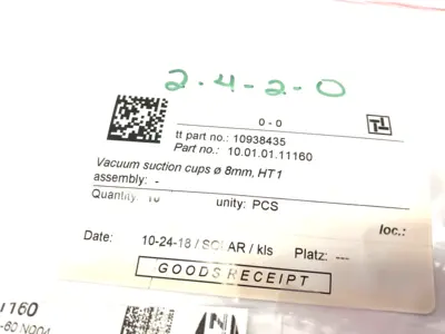 New | in-Stock Schmalz Flat Suction Cup (Round) PFG 8 HT1-60 N004 LOT OF 19 Parts (Hydraulics and Pneumatics) Michigan US | Maverick Industrial Sales #1463019