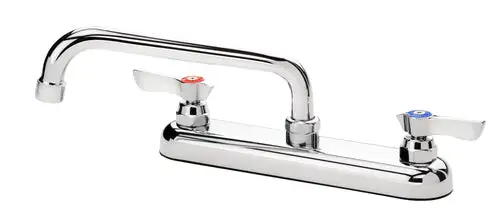 Krowne 13-808L Deck Mount Faucet - 8" Swing Spout, 8" Centers