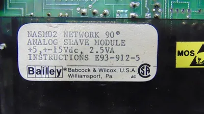 Bailey Controls NASM02 Network 90 Analog Slave Module Used