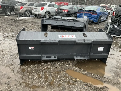 Used JCT SNOW PUSHER BOX BLADE SKID STEER ATTACHMENT Snow Removal & Equipment Michigan US | Miedema Asset Management Group #1325824