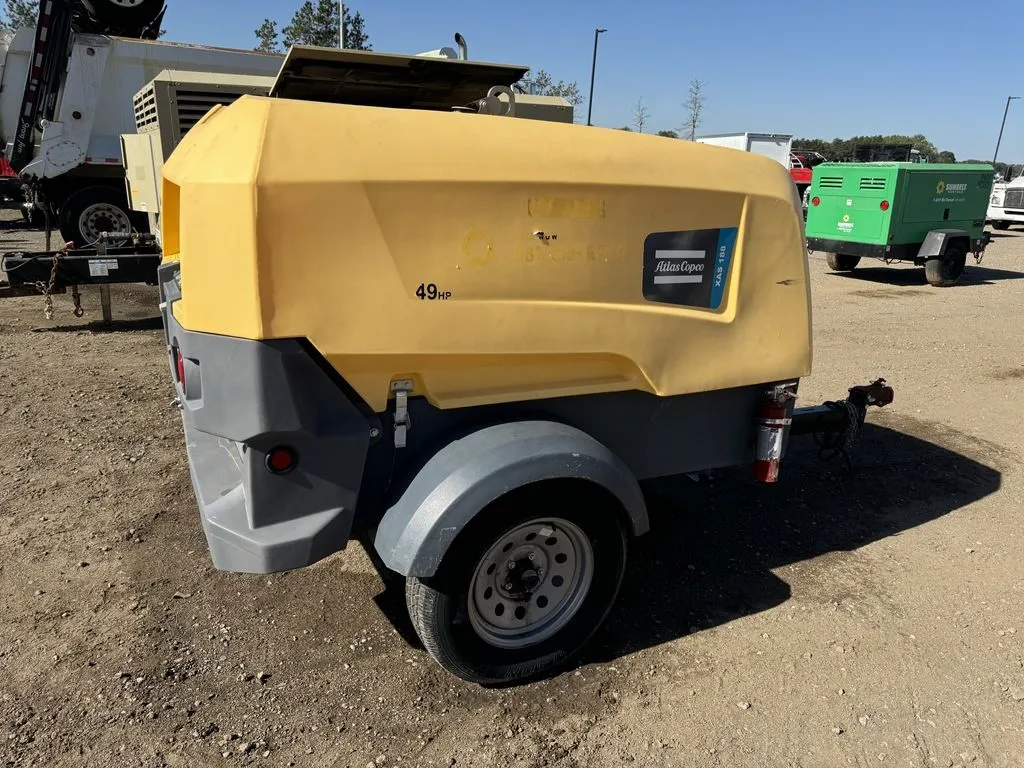 Used 2022 ATLAS COPCO XAS 188 KD8 Rotary Screw & Sliding Vane Air Compressors Minnesota US | Carco Truck & Equipment #1514211