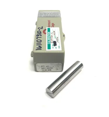 USED VERMONT GAGE REVERSIBLE GAGE MASTER CLASS XX STEEL 10.96MM