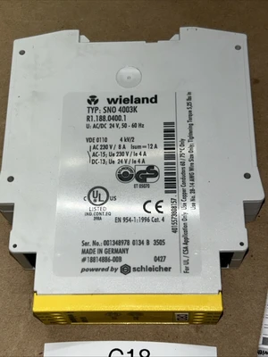 NEW Wieland Electric SNO 4003K