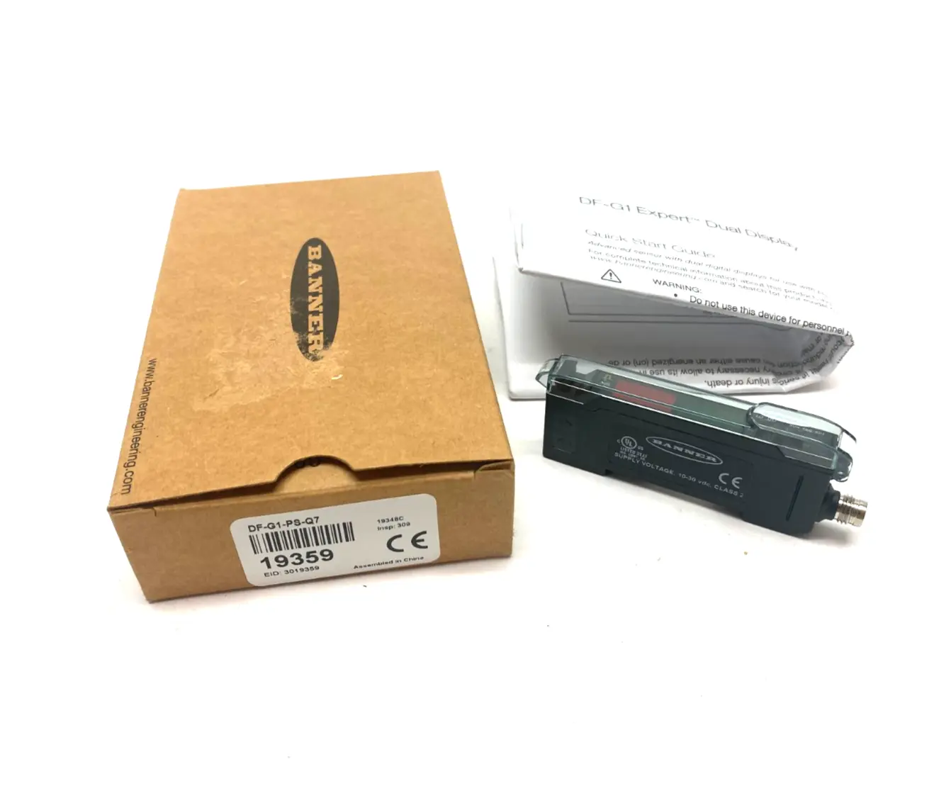 New | in-Stock Banner Engineering Expert Dual Display Fiber Amplifier 4-pin M8 Inte. QD Photoelectric Sensors Michigan US | Maverick Industrial Sales #1424599