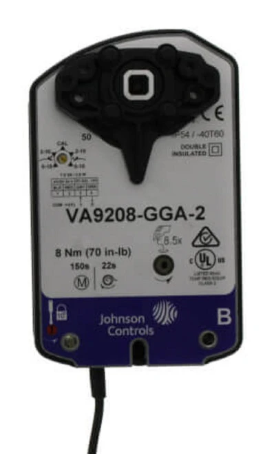 Johnson Controls VA9208-GGA-2 Spring Return Valve Actuator, w/ Plenum Cable [New]