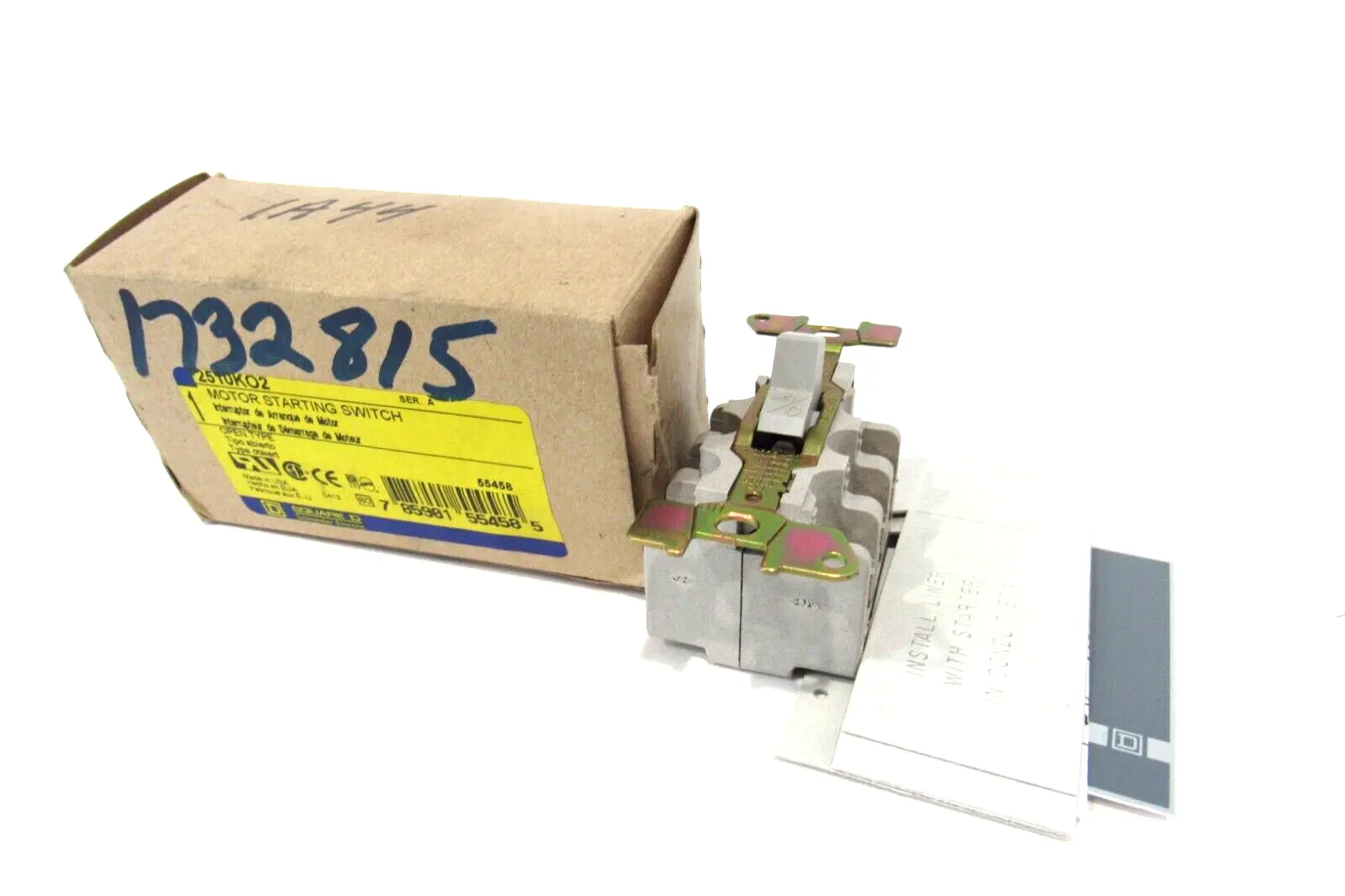 NEW SQUARE D 2510KO2 MOTOR STARTING SWITCH