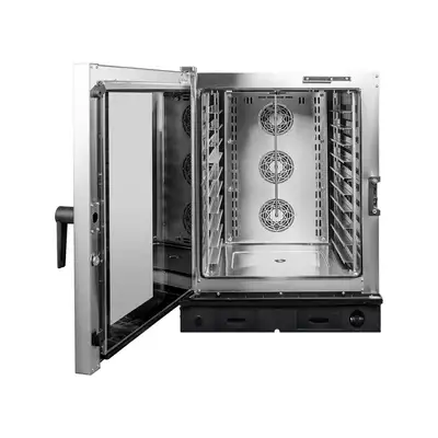 New | in-Stock Atosa New Atosa AEC-1021E Smart Touch Electric Combi Oven, Fits 10 Full-Size Pans Electric Ovens Illinois US | Falcon Restaurant Supply #1375305