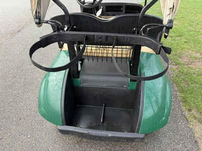 (1) 2019 E-Z-Go EFI golf cart with a Kawasaki gas engine, model 657061G01, includes canopy, fold-dow...