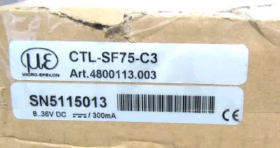 NEW MICRO EPSILON CTL-SF75-C3 INFRARED THERMOMETER CTLSF75C3