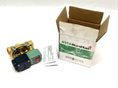 New | in-Stock ASCO RedHat Valve 3/4" NPT NC Brass 120/60 110/50 Solenoid Valves Michigan US | Maverick Industrial Sales #1402167