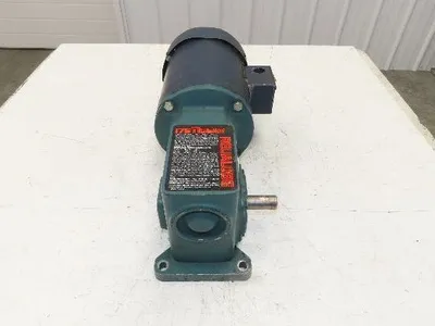 Dodge Leeson MR94868 Gear Motor 25:1 Reducer 69 RPM 3/4Hp 230/460V 3PH LH 56C