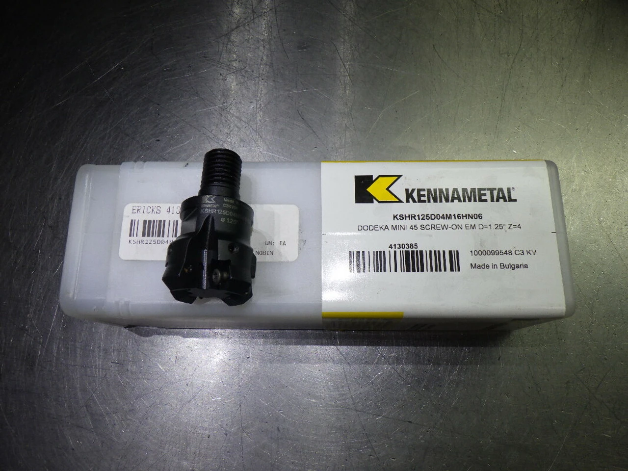 Kennametal Dodeka M16 1.25" Coolant Thru Facemill KSHR125D04M16HN06 (LOC2356)