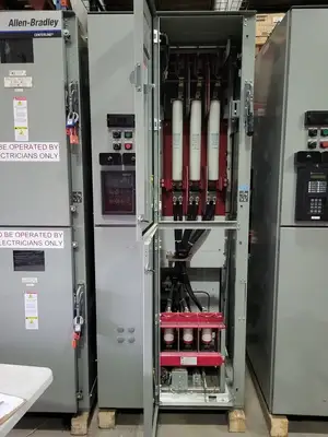 5 kV Motor Starter w/ 800A Vacuum Contactor, GE F35 Relay & 600E Fuses