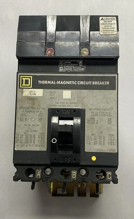 USED SQUARE D FA34015