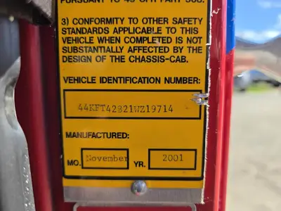 USED 2001 HME 1871 SER
