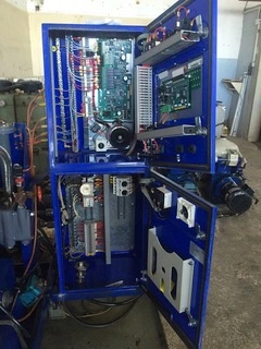 Alfa-Laval P-150 fuel/lube oil purifier module, 316SS.