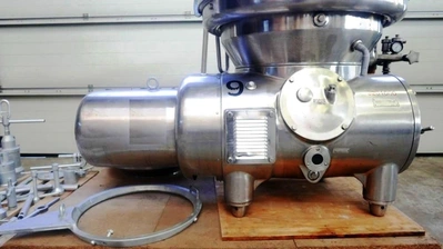 Westfalia SAKP 20036 hermetic clarifier centrifuge, 316SS.