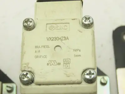 SMC VX230HZ3A 2-Way Solenoid Valve NC 24VDC 3/8" Push Connect  Lot of 3