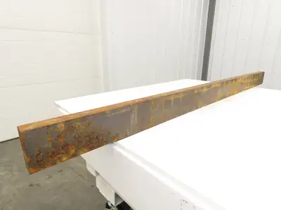 6150 Alloy Steel Rectangle Bar 1-1/2"x 3-3/4" x 64" Oversize 105Lbs  *Rusty*
