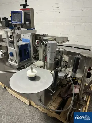 USED CLI Charles Lapierre Wrap Around Uni-Pharma Labeler, model UNI-500