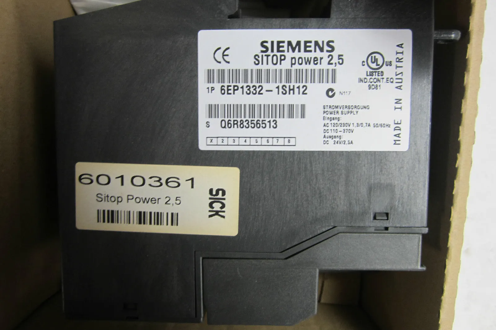 NEW SIEMENS 6EP1332-1SH12 SITOP POWER SUPPLY 6EP13321SH12