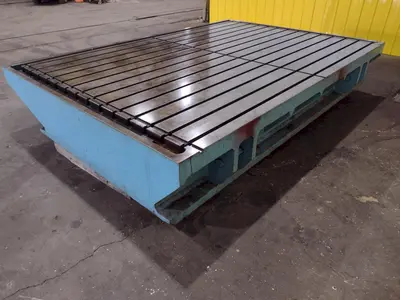 90'' X 130'' T SLOTTED LAYOUT TABLE / FLOOR PLATE: STOCK 17536