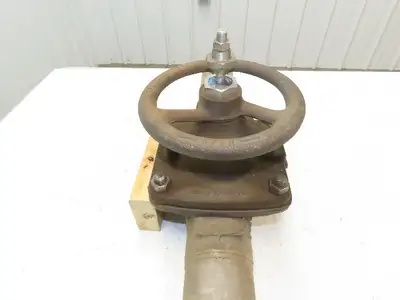Hills-McCanna 3" Manual Diaphragm Pinch Valve Stainless Pipe Butt Weld 35"L