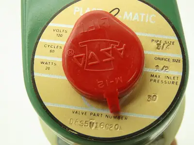 Plast-o-matic DAS5V16G20-PV Solenoid Valve 3/4" NPT Vented PVC Control Valve