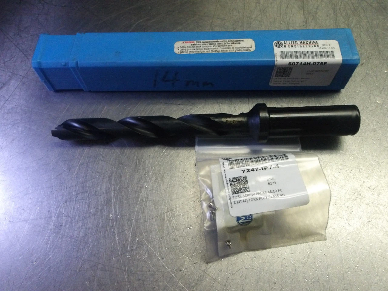 AMEC GEN3SYS 14mm Coolant Thru Indexable Drill 3/4" Shank 60714H-075F (LOC1817B)