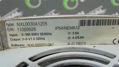 3 HP Honeywell NXL0030A1205 Variable Frequency Drive 380-500V Used