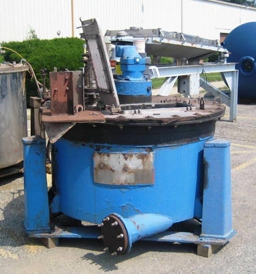 Tolhurst 48 x 20 perforate basket centrifuge, rubber-lined.