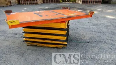 USED SOUTHWORTH MODEL LS4-48 96" X 64" AIR OPERATED LIFT TABLE